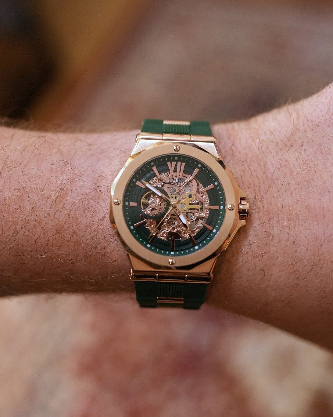 Stetind Emerald Watch - Anvil of the Gods Luxury Timepiece