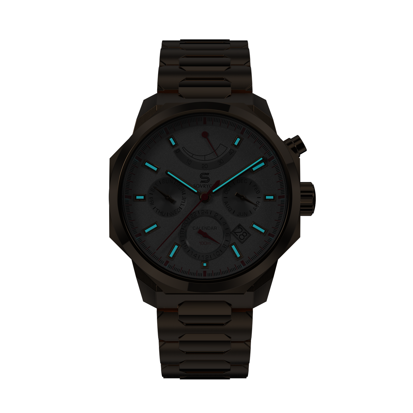 SOVRYGN Calendar Rose - White Watch