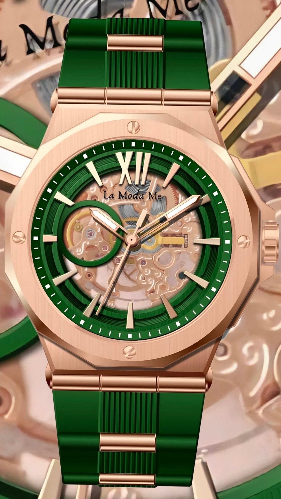 Stetind Emerald Watch - Anvil of the Gods Luxury Timepiece