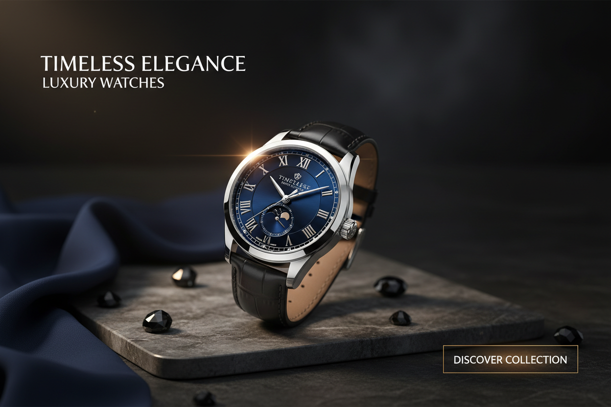 Luxury watch hero banner